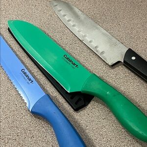 Cuisinart and Bralo Kitchen Knife Trio